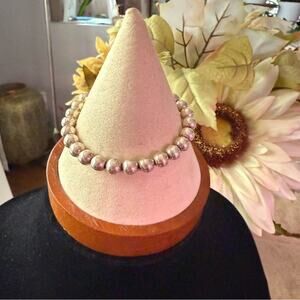 925 Sterling Silver Beaded Ball Bracelet